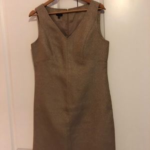 Gold Shimmer Two-Piece Dress Suit